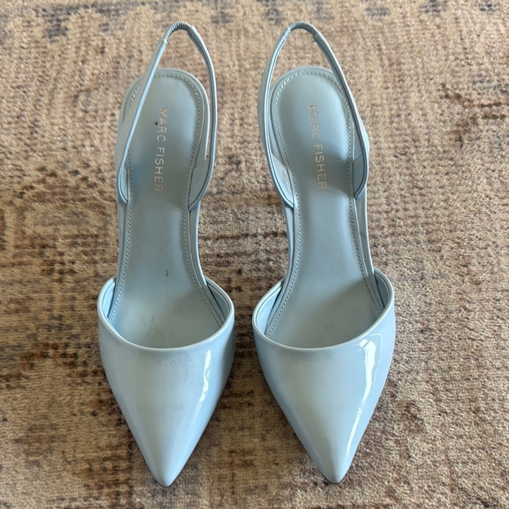Marc Fisher Blue Slingback Heels